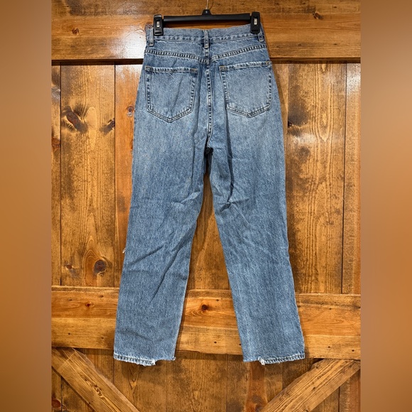 PAC SUN 2 Pairs Jeans - Size 26 - Faded‎ Black Mom & High Rise Straight Jeans - Picture 10 of 12